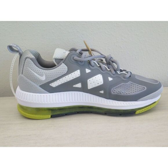 Nike CW1648 005 Men's Sz 9.5 Gray/Volt Green Air Max Genome Running Shoes $170 - Picture 5 of 12
